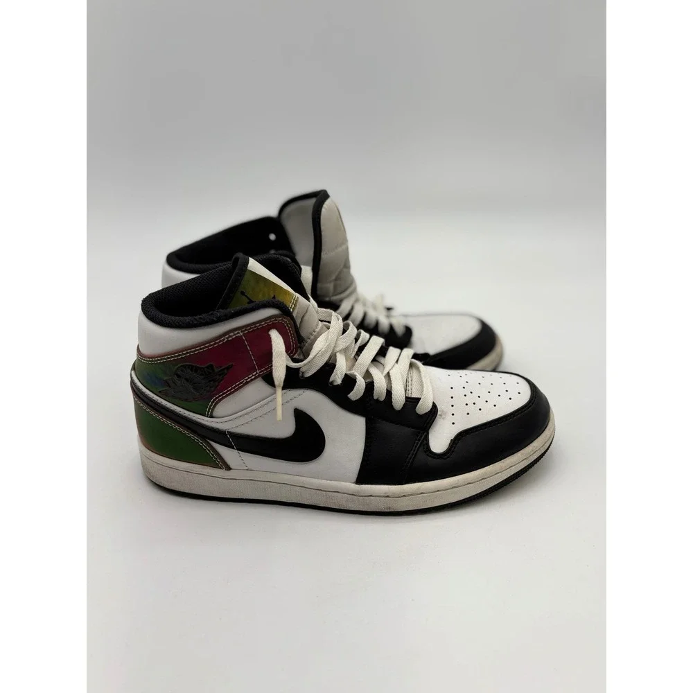 Nike Air Jordan 1 Mid Heat Reactive‎ Black White Multi DM7802-100 Mens Size 9